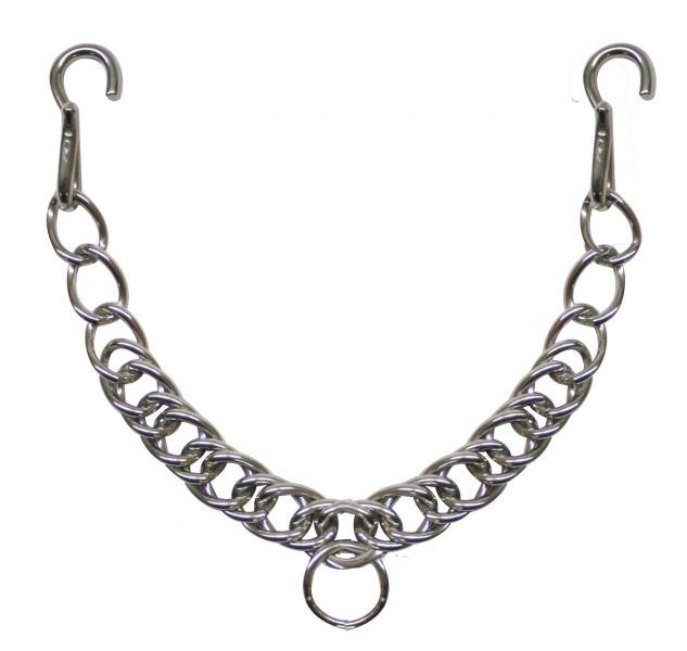 Stainless Steel English Curb Chain w/Hooks